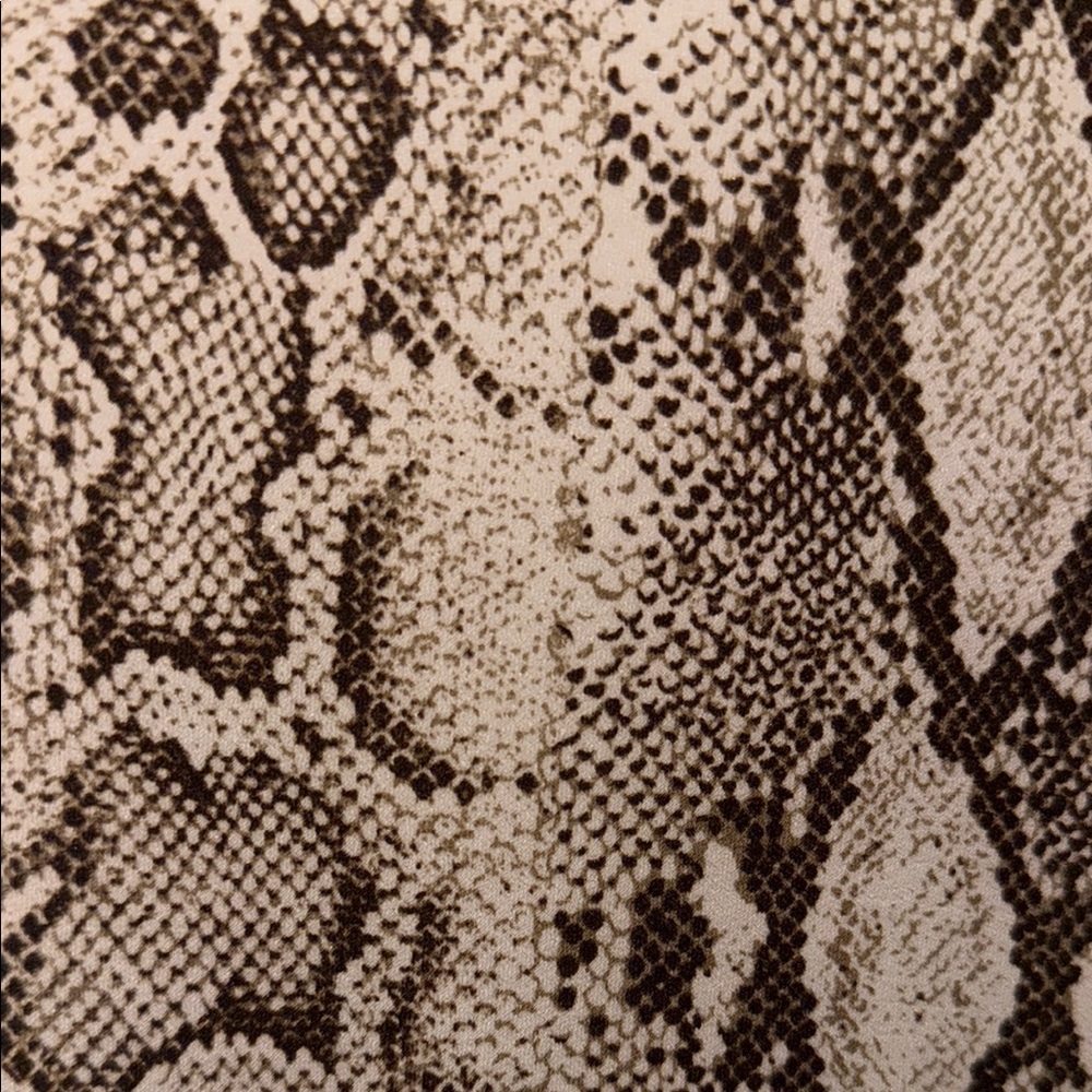 Snakeskin Print Long Sleeve Dress - Picture 3 of 5